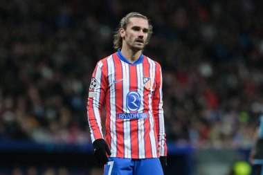 Atletico de Madrid 'den Antoine Griezmann 11 Aralık' ta Madrid Metropolitano Stadyumu 'nda Atletico de Madrid ile Slovan Bratislava arasında oynanan UEFA Şampiyonlar Ligi karşılaşmasında