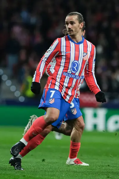 Atletico de Madrid 'den Antoine Griezmann 11 Aralık' ta Madrid Metropolitano Stadyumu 'nda Atletico de Madrid ile Slovan Bratislava arasında oynanan UEFA Şampiyonlar Ligi karşılaşmasında