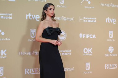 Elena Furiase, 14 Aralık 2024 tarihinde Madrid 'de bulunan Palacio de Congresos de Madrid' deki Jose Maria Forque Ödülleri için kırmızı halıya katılır.