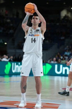 Gaby Deck  of Real Madrid  during Liga Endesa  match between Real Madrid and Rio Breogan at WiZink Center on 15 December  2024 in Madrid Spain clipart