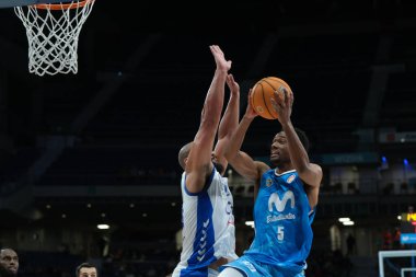 player during Movistar Estudiantes and Alicante played the ACB Basketball League this at the Wizink Center in Madrid. December 15, 2024 Spain clipart