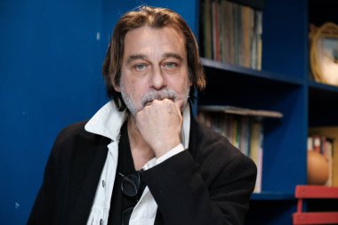 Spanish actor Jordi Molla poses for a portrait session during the presentation of his new book 