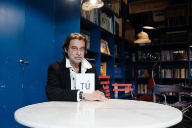 Spanish actor Jordi Molla poses for a portrait session during the presentation of his new book 