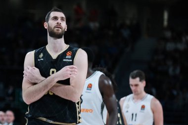 Georgios Papagiannis, 19 Aralık 2024 tarihinde İspanya 'nın Madrid kentinde oynanan Real Madrid ile AS Monaco arasında oynanan Türk Hava Yolları EuroLeague karşılaşmasında