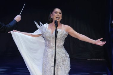 Isabel Pantoja, 26 Aralık 2024 'te İspanya' nın Madrid kentinde düzenlenen 