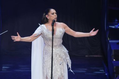 Isabel Pantoja, 26 Aralık 2024 'te İspanya' nın Madrid kentinde düzenlenen 