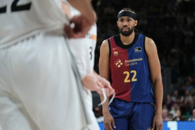 Liga ACB basketbol maçı sırasında Baca 'dan Jabari Parker 29 Aralık 2024 tarihinde Madrid, İspanya' da Real Madrid ve Barca en Wizcenter