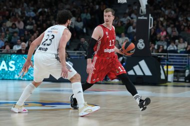 Obst Andreas   FC Bayern Munich  during the EuroLeague  match between Real Madrid and FC Bayern Munich at Movistar Arena  in Madrid January 03 2025  Spain clipart