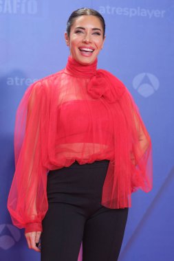 Pilar Rubio, 8 Ocak 2025 'te Madrid' de El Desafio 'nun yeni sürümünün tanıtımı sırasında