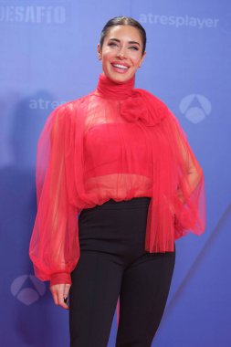 Pilar Rubio, 8 Ocak 2025 'te Madrid' de El Desafio 'nun yeni sürümünün tanıtımı sırasında