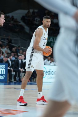 Real Madrid 'den Edy Tavares Real Madrid ile CB Canarias arasında oynanan ACB karşılaşmasında Madrid' de 12 Ocak 2025 tarihinde Movistar Arena 'da