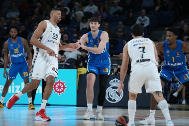 Maccabi Tel Aviv 'den Roman Sorkin 14 Ocak 2025 tarihinde Madrid' de Real Madrid ile Maccabi Tel Aviv arasında oynanan EuroLeague maçı sırasında İspanya 'nın başkenti Madrid' de oynanmıştır.