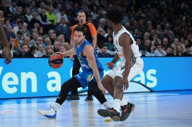 Maccabi Tel Aviv takımından Tamir Blatt, Real Madrid ile Maccabi Tel Aviv arasında 14 Ocak 2025 tarihinde oynanan EuroLeague karşılaşmasında İspanya 'nın başkenti Madrid' de oynanan