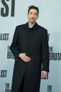 Adrien Brody attends 'The Brutalist' photocall at the Rosewood Villamagna Hotel on January 17, 2025 in Madrid, Spain.  clipart