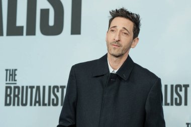 Adrien Brody, 17 Ocak 2025 'te İspanya' nın Madrid kentindeki Rosewood Villamagna Oteli 'ndeki' The Brutalist 'fotoğraf görüşmesine katıldı.. 