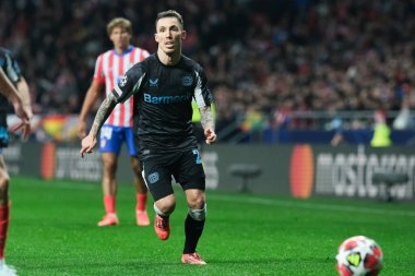 21 Ocak 2025 tarihinde İspanya 'nın Madrid kenti Bayer Leverkusen ile Atletico Madrid arasında oynanan UEFA Şampiyonlar Ligi 7. hafta futbol maçında Bayer Leverkusen' in formasını giymiştir.