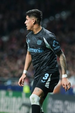  21 Ocak 2025 tarihinde İspanya 'nın Madrid kenti Bayer Leverkusen ile Atletico Madrid arasında oynanan UEFA Şampiyonlar Ligi 7. hafta futbol maçında Bayer Leverkusen' in formasını giymiştir.