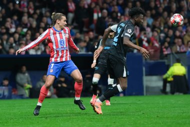  of Atletico Madrid during the UEFA Champions League week 7 football match between Atletico Madrid and Bayer Leverkusen in Madrid, Spain on January 21, 2025 clipart