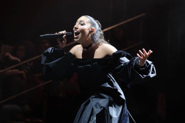  Maria Jose Llergo 22 Ocak 2025 'te İspanya' nın Madrid şehrinde Teatro Circo Price 'da konser verdi.. 