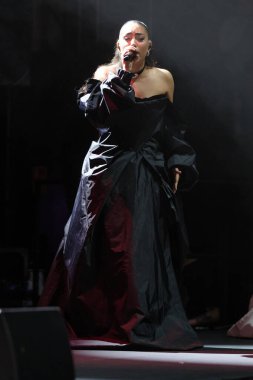  Maria Jose Llergo 22 Ocak 2025 'te İspanya' nın Madrid şehrinde Teatro Circo Price 'da konser verdi.. 