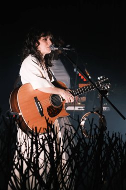 Şarkıcı Sandra Merino 25 Ocak 2025 'te İspanya' nın Madrid şehrinde Teatro Circo Price 'da konser verdi..