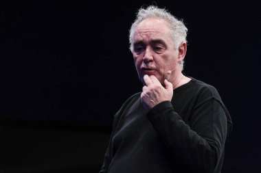 Spanish chef Ferran Adria  during the 30 edition of the MadridFusion 2025 international gastronomic congress, Madrid January 27, 2025 Spain clipart