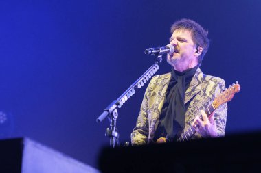 Sanatçı Coque Malla, 31 Ocak 2025 tarihinde İspanya 'nın Madrid kentinde Movistar Arena' da verdiği konserde. 