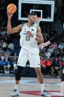 Edy Tavares  of Real Madrid during the game between Real Madrid and Joventut Badalona at Movistar Arena on February 02, 2025 in Madrid, Spain. clipart