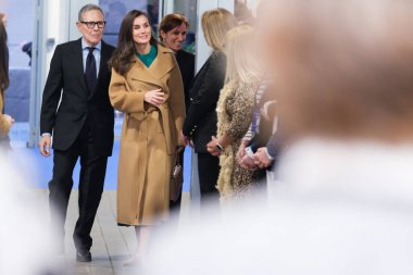İspanya Kraliçesi Letizia, Dünya Kanser Günü 2025 tarihli Kurumsal etkinliğe 4 Şubat 2025 tarihinde İspanya 'nın Madrid kentinde katılmaktadır..