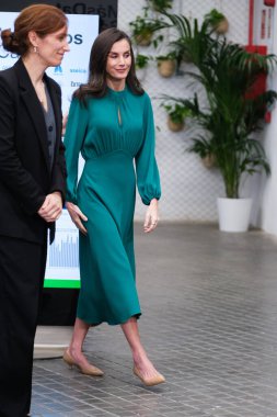 İspanya Kraliçesi Letizia, Dünya Kanser Günü 2025 tarihli Kurumsal etkinliğe 4 Şubat 2025 tarihinde İspanya 'nın Madrid kentinde katılmaktadır..