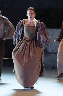 The flamenco dancer performs during the presentation of the Pineda by the Ballet Flamenco de Andaluca at the Matadero in Madrid 5 February  Spain clipart