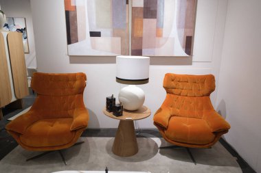 Madrit 'teki Ifema' daki InterTERGIFT 2025 Uluslararası Dekorasyon Sergisi 'nde dekoratif unsurlar sergilenmektedir. 7 Şubat 2025 Madrid, İspanya