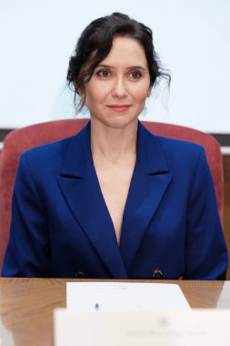 Madrid Topluluğu Başkanı Isabel Diaz Ayuso, 11 Şubat 2024 tarihinde İspanya 'nın Madrid şehrindeki Tıp Akademisi Onursal Akademisyenliği görevinde bulundu.