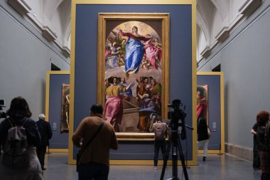  El Greco sergisinin sunumu. Santo Domingo el Antiguo, 17 Şubat 2025 'te İspanya' nın Madrid kentinde bulunan Prado Müzesi 'nde.. 