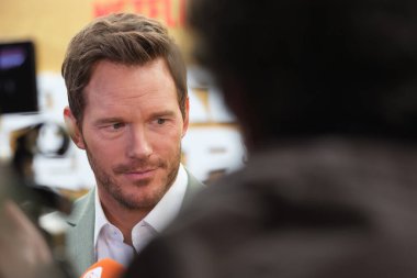 Chris Pratt 27 Şubat 2025 'te İspanya' nın Madrid şehrinde Callao Sineması 'ndaki 