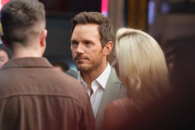 Chris Pratt 27 Şubat 2025 'te İspanya' nın Madrid şehrinde Callao Sineması 'ndaki 