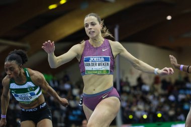 Atlet 28 Şubat 2025 tarihinde Madrid 'de Centro Deportivo Municipal Gallur' da düzenlenen Dünya Kapalı Turu Altın Madrid 'de yarışmaktadır.