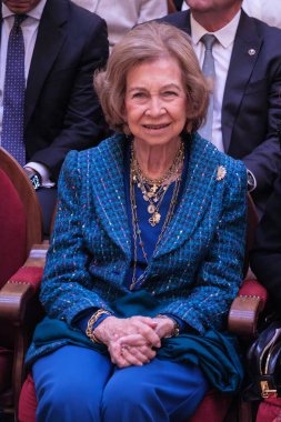 Kraliçe Sofya, 3 Mart 2025 tarihinde Madrid İspanya 'da bulunan Real Academia de Bellas Artes de San Fernando' da düzenlenen Premios Iberoamericanos De Mecenazgo (Iberoamerican Patronage Ödülleri) törenine katıldı.