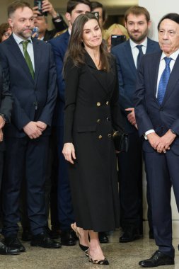 İspanya Kraliçesi Letizia, İspanya 'nın başkenti Madrid' de bulunan Auditorio Nacional de Msica 'da düzenlenen 2025 Anma Konseri' ne katılıyor.