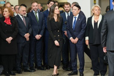 İspanya Kraliçesi Letizia, İspanya 'nın başkenti Madrid' de bulunan Auditorio Nacional de Msica 'da düzenlenen 2025 Anma Konseri' ne katılıyor.