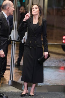 İspanya Kraliçesi Letizia, İspanya 'nın başkenti Madrid' de bulunan Auditorio Nacional de Msica 'da düzenlenen 2025 Anma Konseri' ne katılıyor.