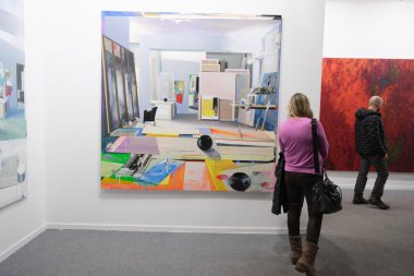 İspanya 'nın Madrid kentindeki 44rd ARCO Uluslararası Çağdaş Sanat Fuarı' nı ziyaret edin. Fuarda 36 farklı ülkeden toplam 205 galeri yer aldı.. 