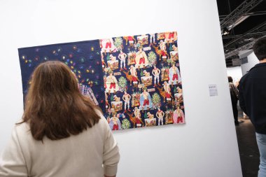 İspanya 'nın Madrid kentindeki 44rd ARCO Uluslararası Çağdaş Sanat Fuarı' nı ziyaret edin. Fuarda 36 farklı ülkeden toplam 205 galeri yer aldı.. 