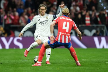 UEFA Şampiyonlar Ligi karşılaşmasında Real Madrid 'den Luka Modriç ve Real Madrid 12 Mart 2025' te Madrid 'de Metropolitano Stadyumu' nda oynadılar.