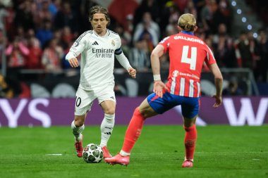 UEFA Şampiyonlar Ligi karşılaşmasında Real Madrid 'den Luka Modriç ve Real Madrid 12 Mart 2025' te Madrid 'de Metropolitano Stadyumu' nda oynadılar.