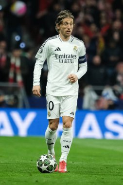 UEFA Şampiyonlar Ligi karşılaşmasında Real Madrid 'den Luka Modriç ve Real Madrid 12 Mart 2025' te Madrid 'de Metropolitano Stadyumu' nda oynadılar.