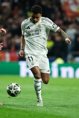 Real Madrid 'den Rodrygo UEFA Şampiyonlar Ligi maçında Atletico de Madrid ve Real Madrid 12 Mart 2025 tarihinde Madrid' de Metropolitano Stadyumu 'nda oynadı.
