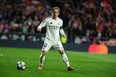 UEFA Şampiyonlar Ligi karşılaşmasında Real Madrid 'den Luka Modriç ve Real Madrid 12 Mart 2025' te Madrid 'de Metropolitano Stadyumu' nda oynadılar.