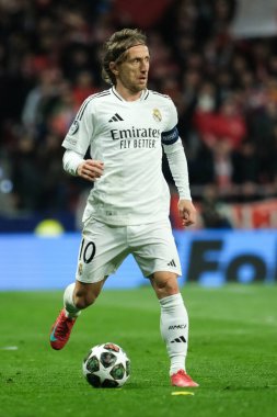 UEFA Şampiyonlar Ligi karşılaşmasında Real Madrid 'den Luka Modriç ve Real Madrid 12 Mart 2025' te Madrid 'de Metropolitano Stadyumu' nda oynadılar.