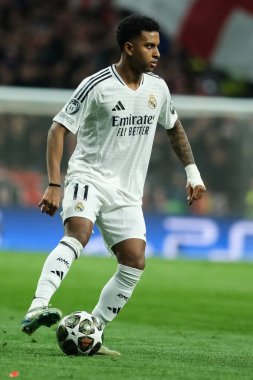 Real Madrid 'den Rodrygo UEFA Şampiyonlar Ligi maçında Atletico de Madrid ve Real Madrid 12 Mart 2025 tarihinde Madrid' de Metropolitano Stadyumu 'nda oynadı.